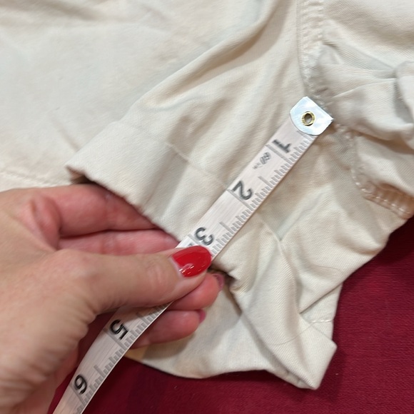 paper bag high waist tan Shorts S WHITE HALTER top tie neck CROPPED outfit SET - Picture 7 of 13